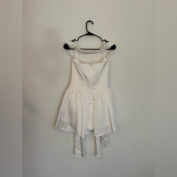 Aubrey Off the Shoulder Mini Bow Dress by Runaway The Label - Picture 11 of 15